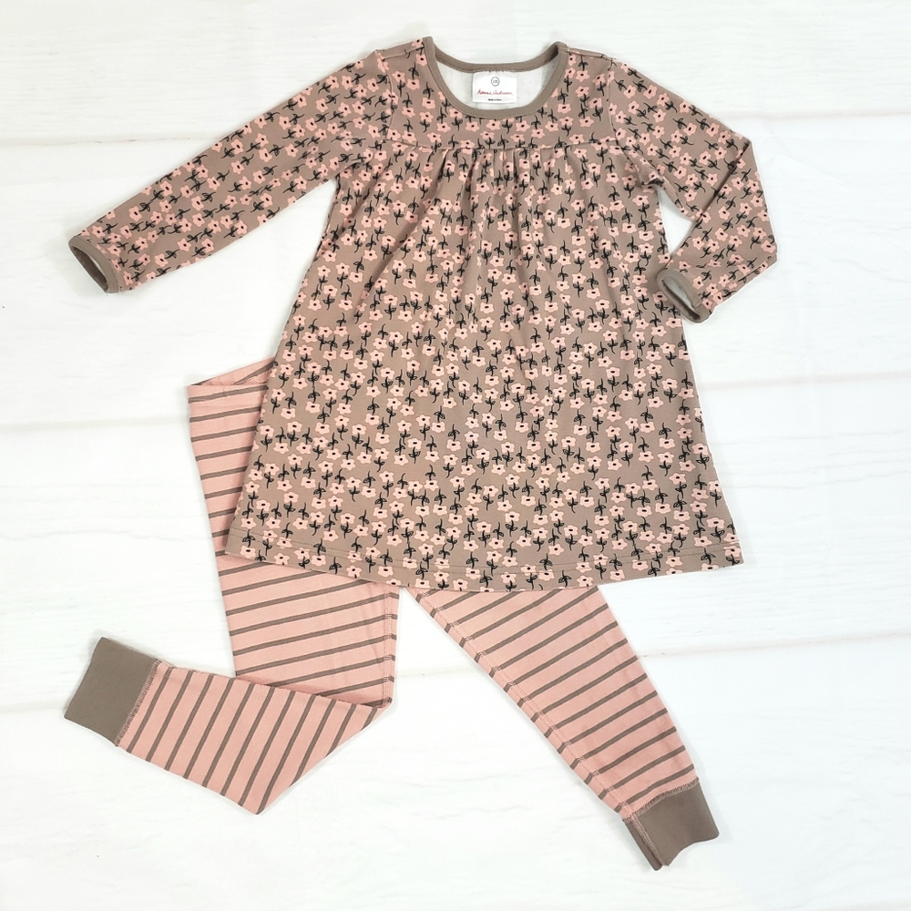 Hanna Andersson Play Dress Leggings Set Floral 100